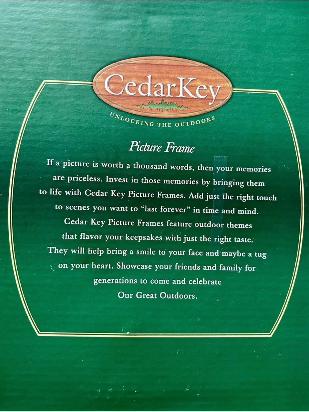 Cedar Key Picture Frame Fishing Cabin 4x6 or 3.5x5 Resin Tabletop/Hanging